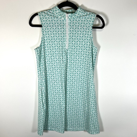 Tommy Bahama Dresses & Skirts - Tommy‎ Bahama Women's Mock Neck Print 1/4 Zip Golf Dress Medium Athletic Preppy